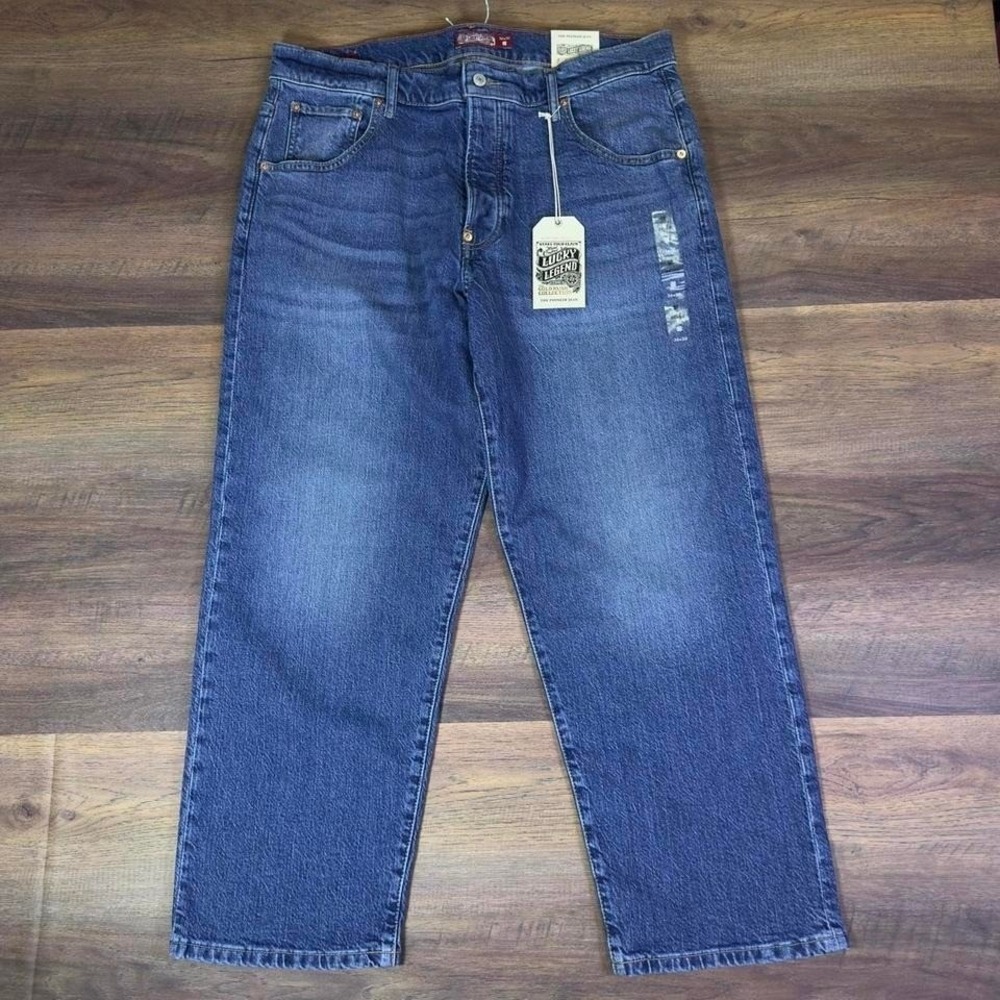 Lucky Brand Lucky Legend The Pioneer Jean‎ 36x30 Fireman Buckle